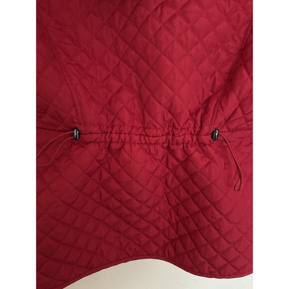 Weatherproof Women's Red LG Quilted Chore Jacket Coat Adjustable Waist Farm Barn - Picture 4 of 9